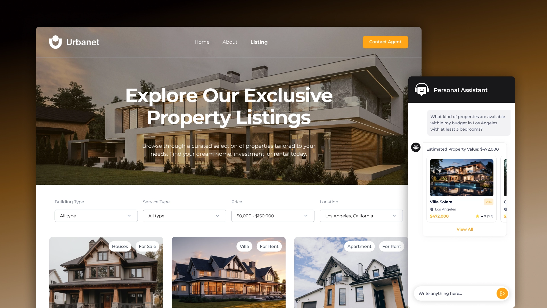 Вебсайт із ботом на базі штучного інтелекту