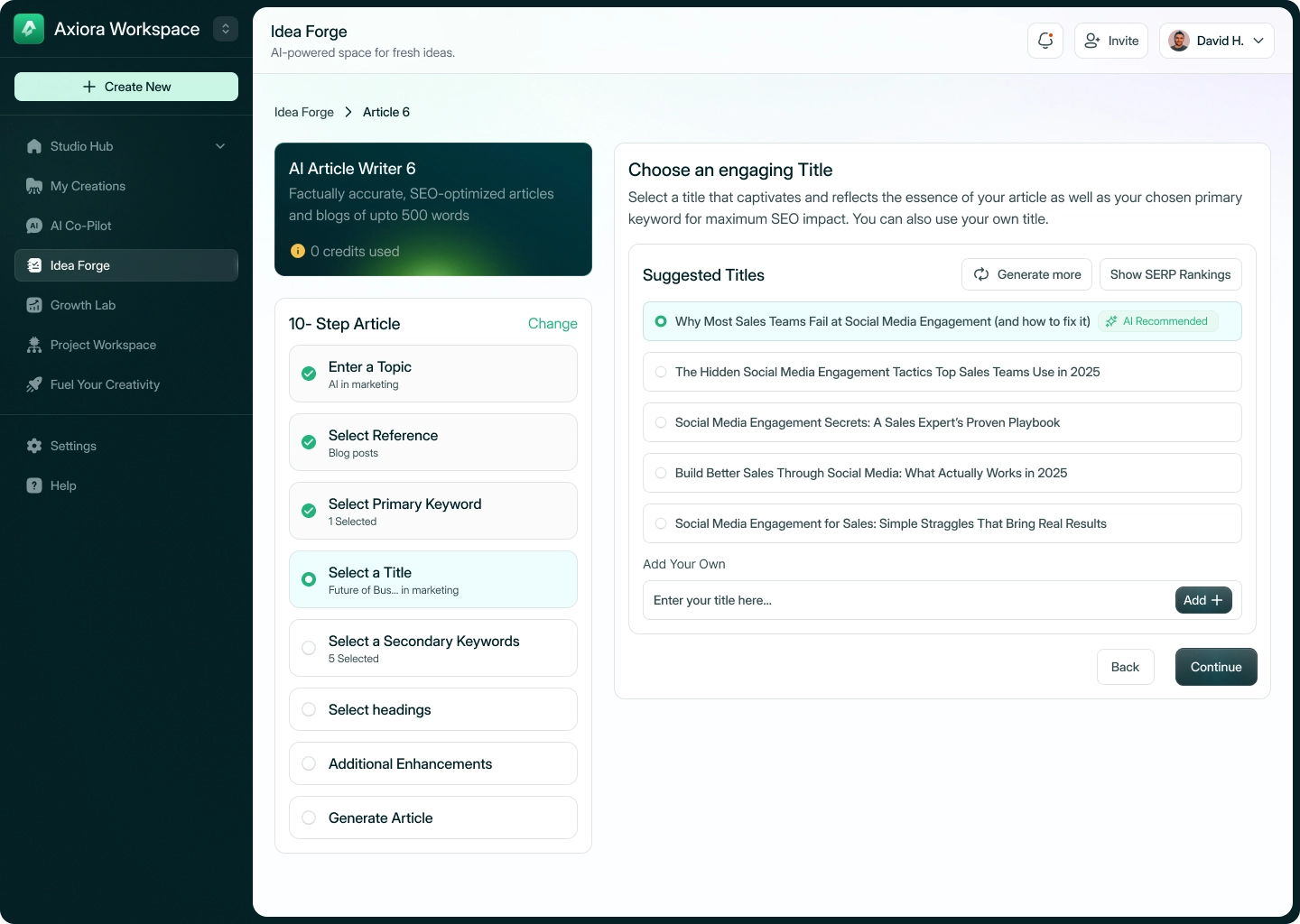 AI-система для генерації статей