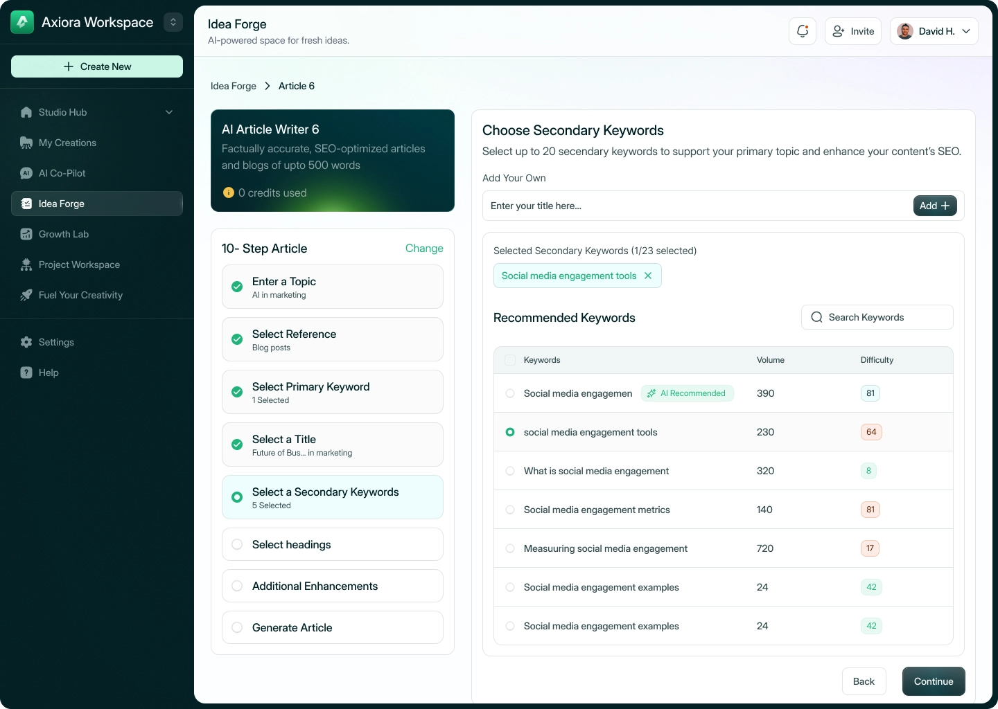 AI-система для генерації статей