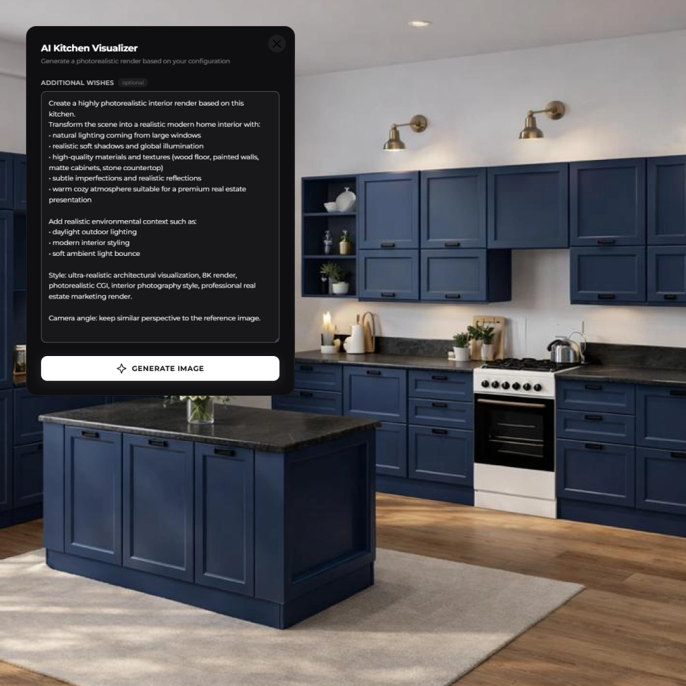 AI assistant for 3d configurator pr