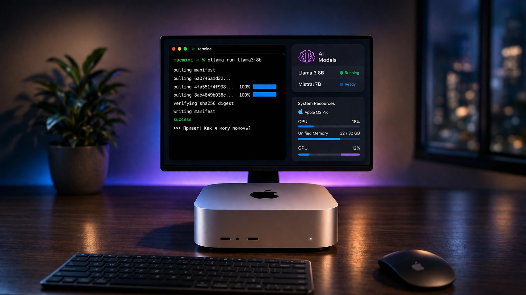 Local AI infrastructure on Mac Mini
