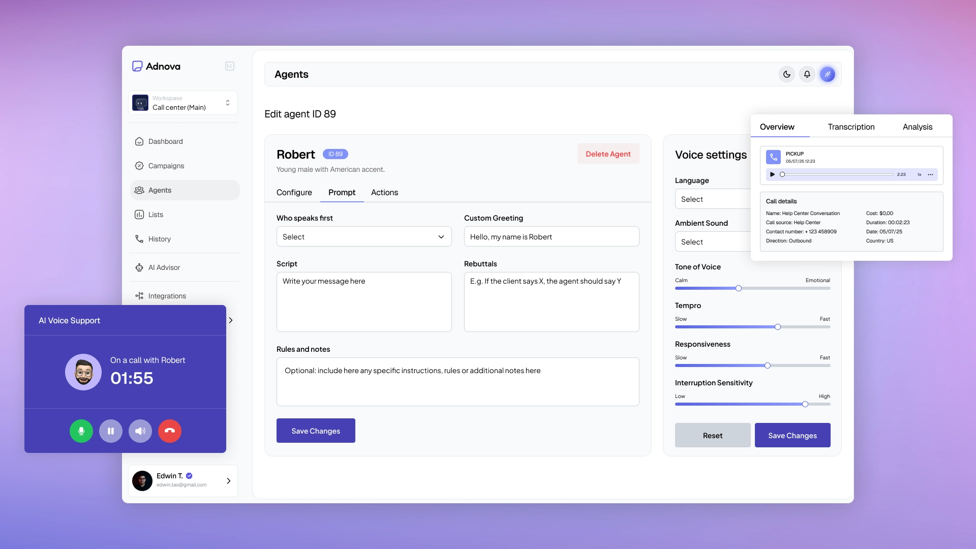 Голосовий AI-агент