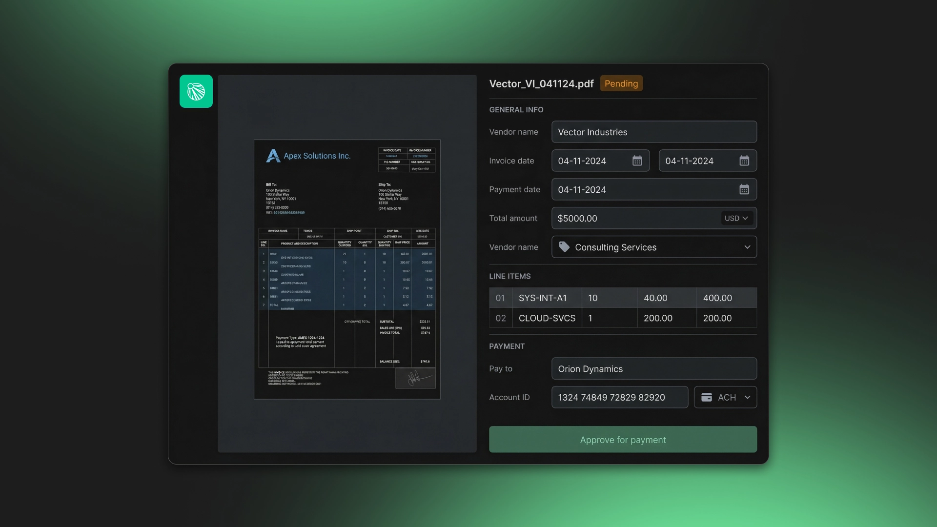 AI-агент в CRM для роботи з документами, інвойсами