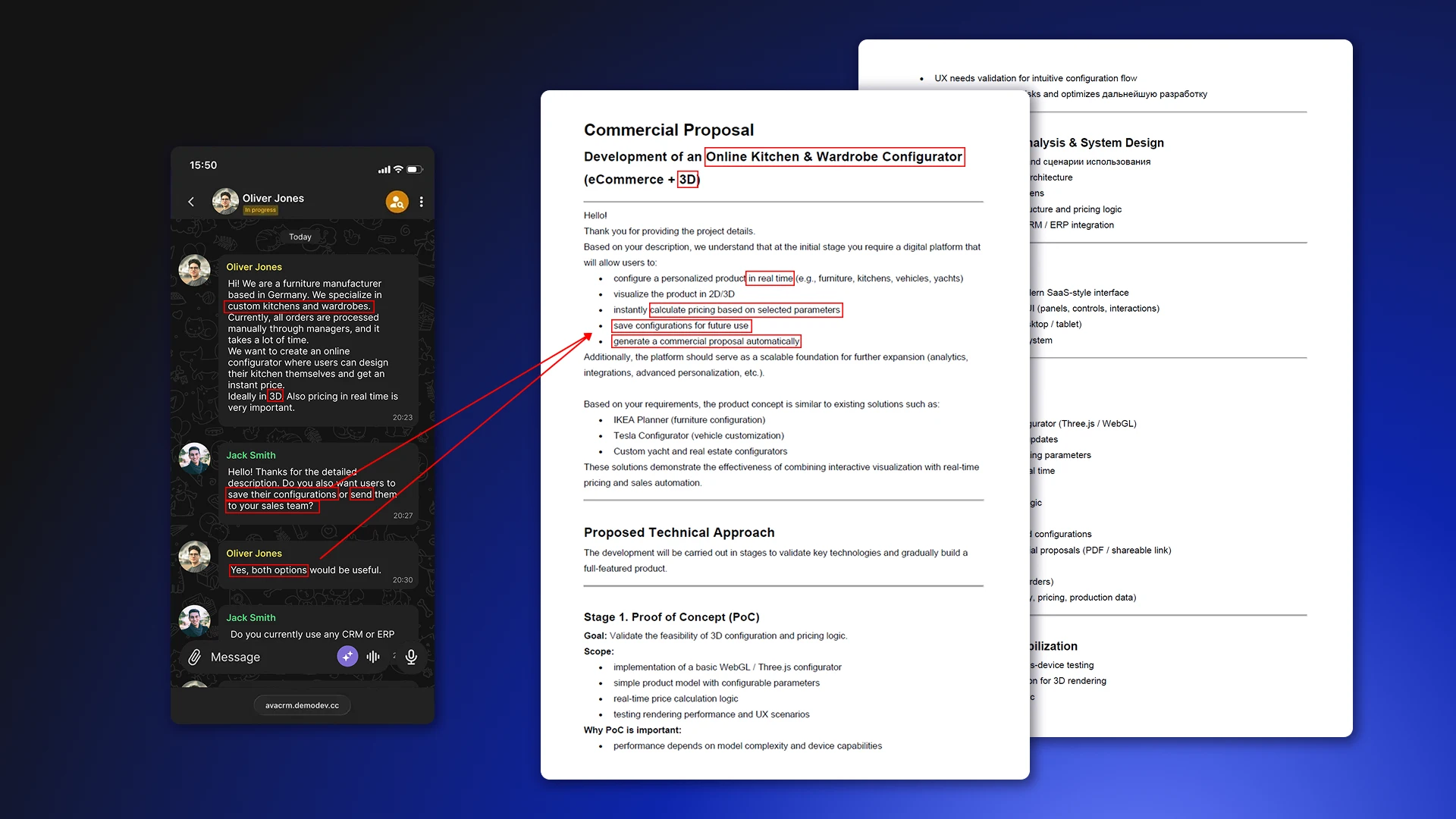 Генерація комерційної пропозиції за допомогою AI на основі діалогу з клієнтом