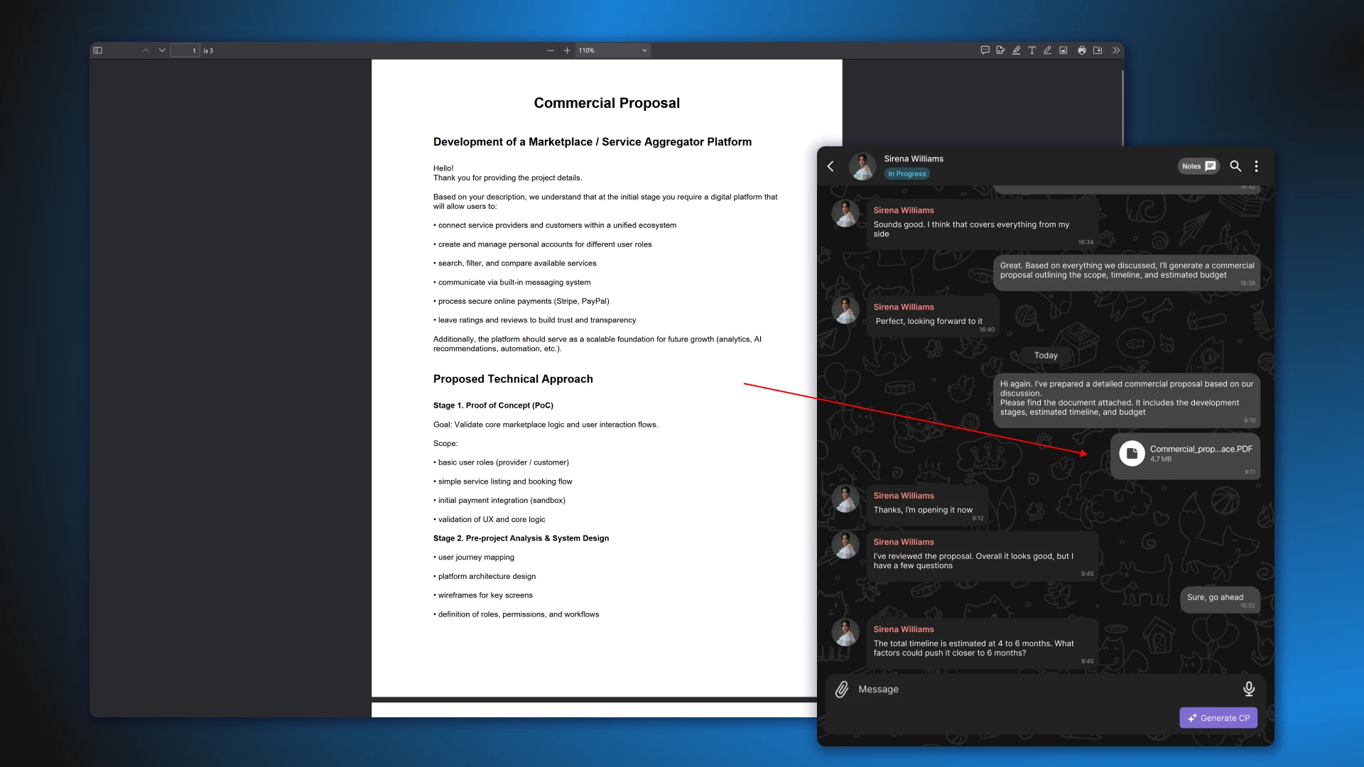AI-система для аналізу вимог клієнта та формування технічного завдання
