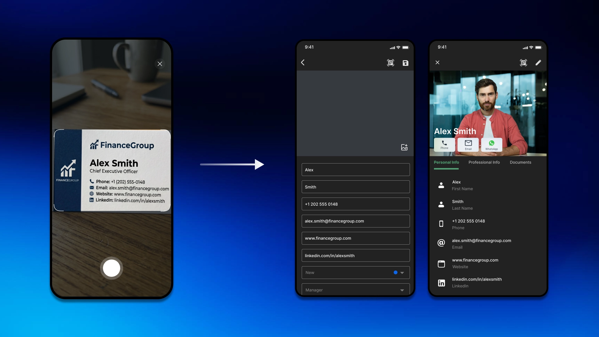 AI-модуль распознавания контактов для CRM