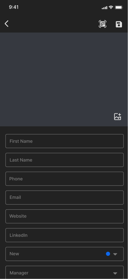 AI-модуль распознавания контактов для CRM