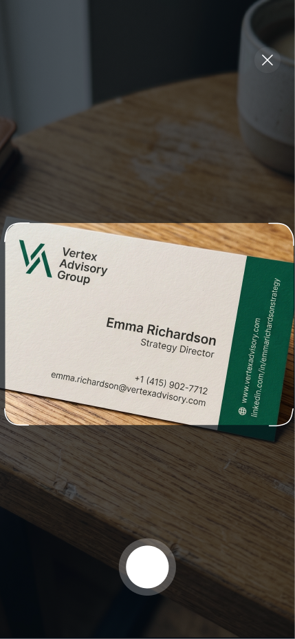 AI-модуль распознавания контактов для CRM