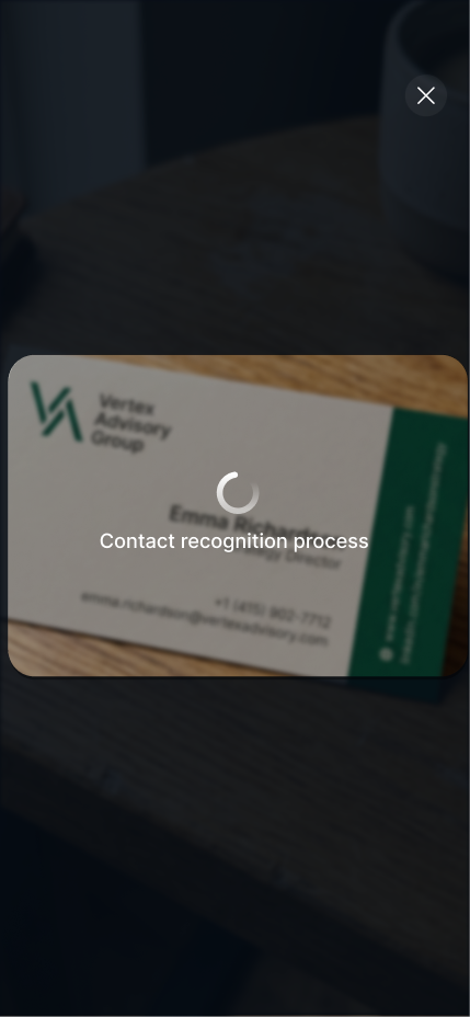 AI-модуль распознавания контактов для CRM