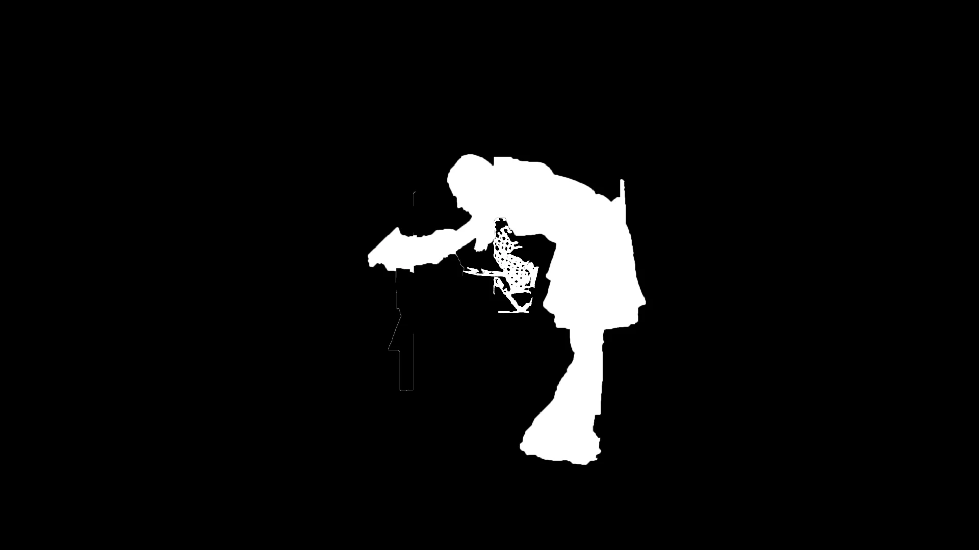 Object segmentation mask is the result of AI image processing