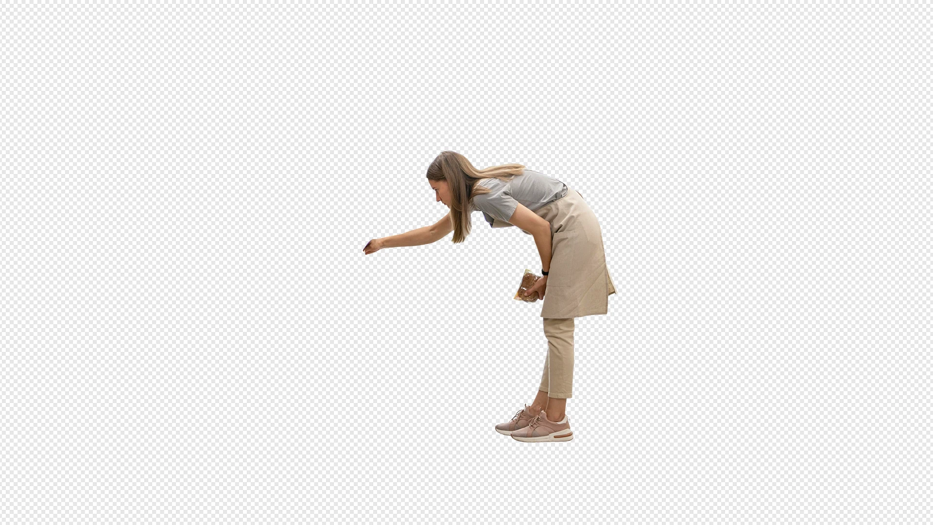 Cut out object with transparent background – AI result