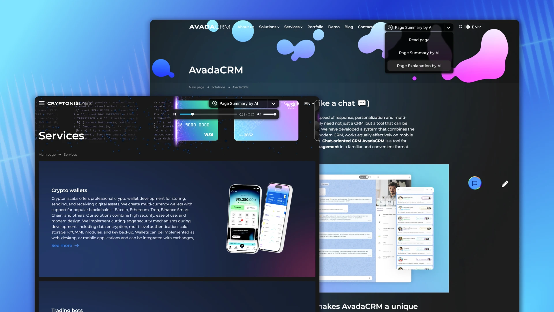 AI-аудіоасистент сторінки для озвучення текстового контенту в реальному часі