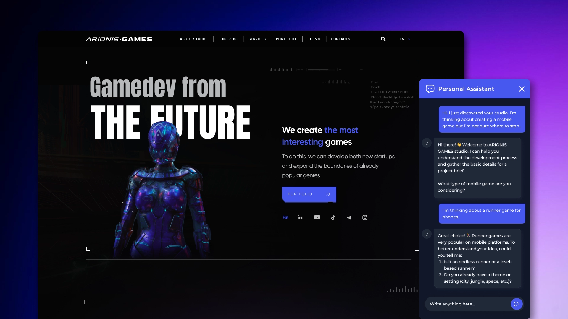 AI-асистент для сайту та генератор брифів