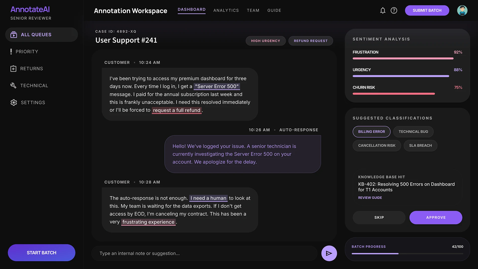 Система класифікації звернень клієнтів з визначенням намірів та тональності