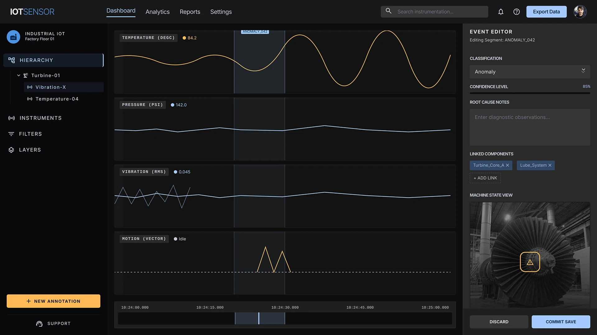 Інтерфейс розмітки даних IoT для аналізу сенсорів та виявлення аномалій