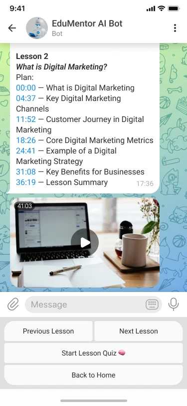 AI Telegram бот для навчання