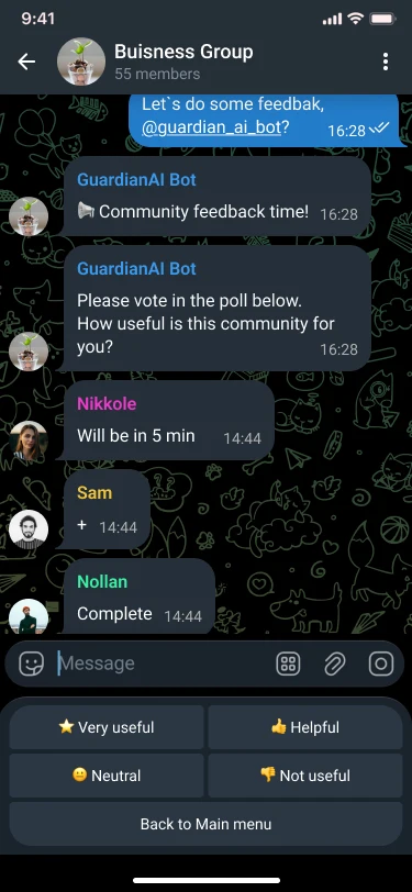 AI Telegram бот для адміністраторів груп