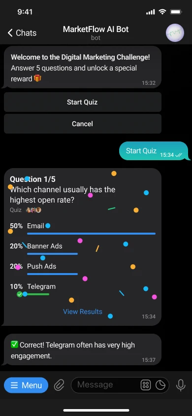 AI Telegram бот для маркетингу