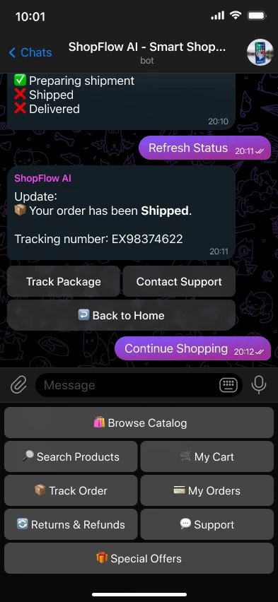 AI Telegram бот для інтернет-магазину