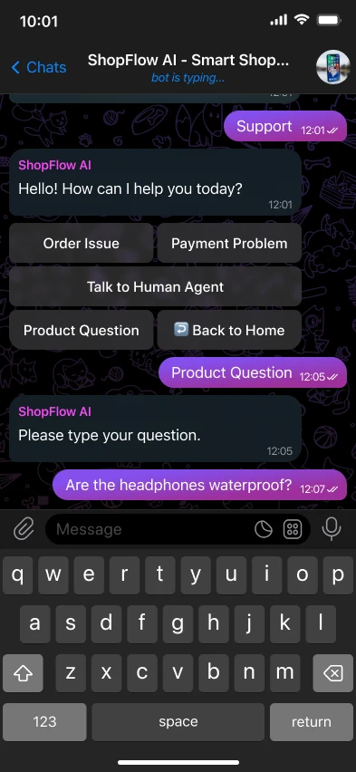 AI Telegram бот для інтернет-магазину