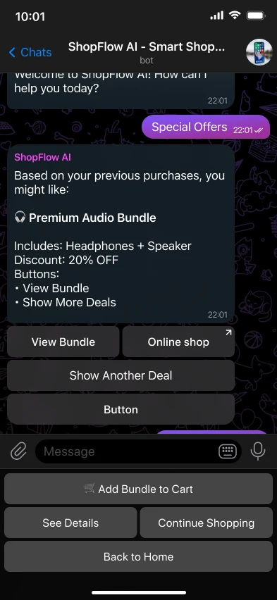 AI Telegram бот для інтернет-магазину